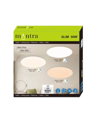 SLIM * PLAFÓN LED 46 CM - 5000K - BLANCO